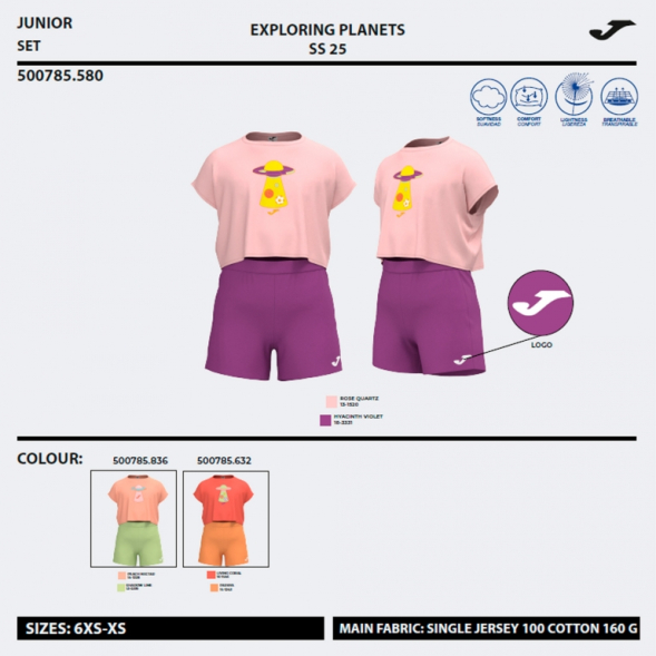 SET KIDS CAMP ROSA VIOLETA