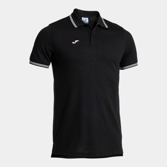 POLO MANGA CORTA CONFORT CLASSIC NEGRO ROSA