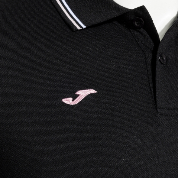 POLO MANGA CORTA CONFORT CLASSIC NEGRO ROSA