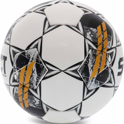 Мяч футб. SELECT Super V23, 3625560001,р.5, FIFA PRO, 32пан, ПУ-микрофибра,руч.сш, бело-черн-золотой