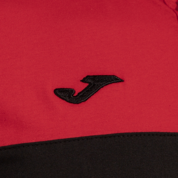 POLO MANGA CORTA CREW V NEGRO ROJO