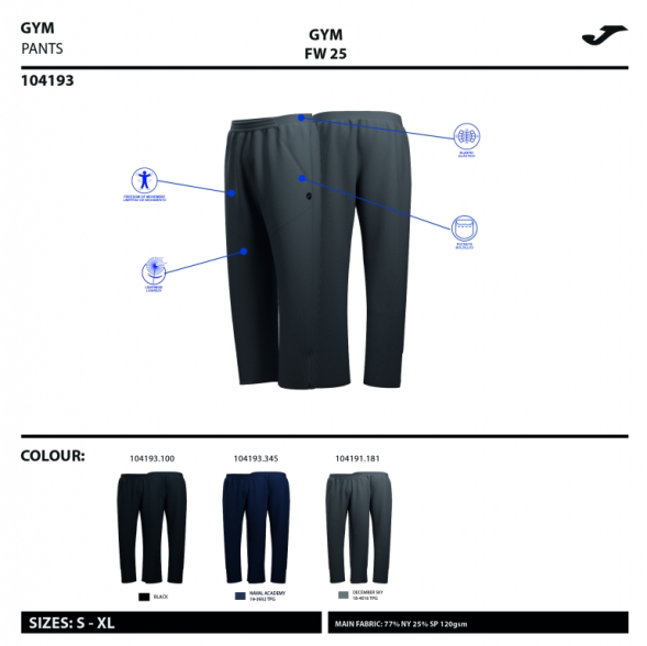 PANTALÓN LARGO CORE GRIS