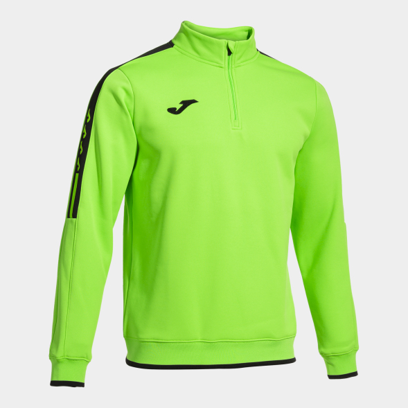 SUDADERA OLIMPIADA VERDE FLÚOR NEGRO